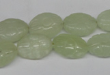 CFG245 15.5 inches 13*18mm carved oval New jade gemstone beads