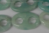 CFG313 15.5 inches 20*30mm carved oval amazonite gemstone beads