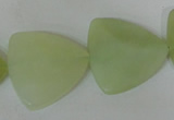 CFG530 15.5 inches 25*25mm carved triangle New jade beads