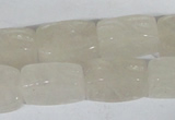 CFG545 15.5 inches 15*20mm carved brick white jade beads