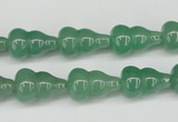 CFG66 15.5 inches 10*16mm carved calabash green aventurine beads