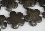 CFG682 15.5 inches 20mm carved flower grain stone beads