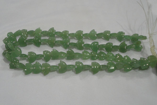 CFG772 15.5 inches 10*15mm carved animal green aventurine beads