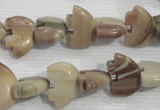 CFG780 15.5 inches 10*15mm carved animal jasper beads