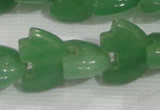 CFG798 12.5 inches 14*18mm carved animal green aventurine beads