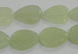 CFG821 12.5 inches 15*20mm carved leaf New jade beads wholesale