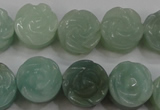 CFG892 15.5 inches 14mm carved flower amazonite gemstone beads