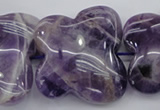 CFG916 15.5 inches 30*33mm carved butterfly dogtooth amethyst beads