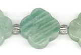 CFG992 15 inches 16mm - 17mm carved flower amazonite beads