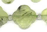 CFG993 15 inches 16mm - 17mm carved flower prehnite beads