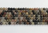 CFJ217 15.5 inches 6mm faceted round fancy jasper beads