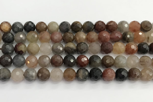 CFJ219 15.5 inches 10mm faceted round fancy jasper beads