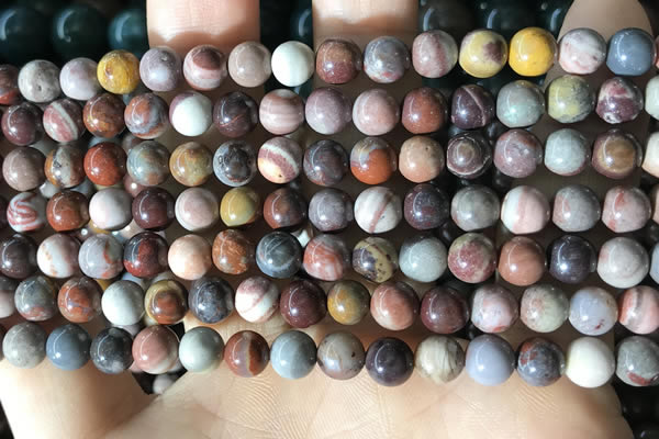 CFJ257 15.5 inches 6mm round fantasy jasper beads wholesale