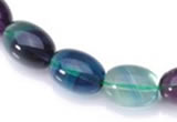 CFL10 16 inch 12*16mm egg-shaped AA grade natural fluorite beads