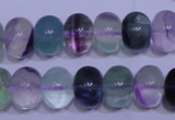 CFL1070 15 inches 10*14mm rondelle natural fluorite gemstone beads