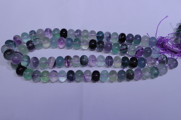 CFL1070 15 inches 10*14mm rondelle natural fluorite gemstone beads