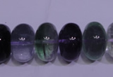 CFL1072 15 inches 10*18mm rondelle natural fluorite gemstone beads