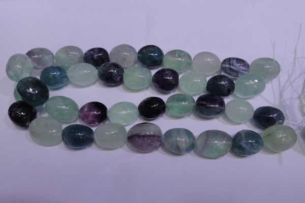 CFL1075 15 inches 18*22mm nuggets natural fluorite gemstone beads