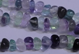 CFL1077 15 inches 5*8mm nuggets natural fluorite gemstone beads