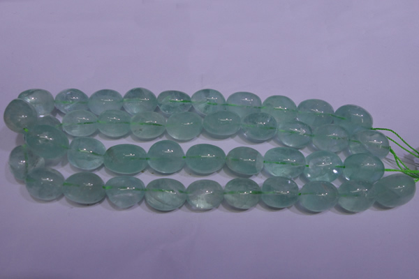 CFL1080 15 inches 15*20mm nuggets green fluorite gemstone beads