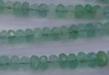 CFL111 15.5 inches 5*8mm faceted rondelle green fluorite beads