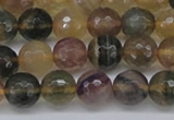 CFL1114 15.5 inches 12mm faceted round yellow fluorite gemstone beads