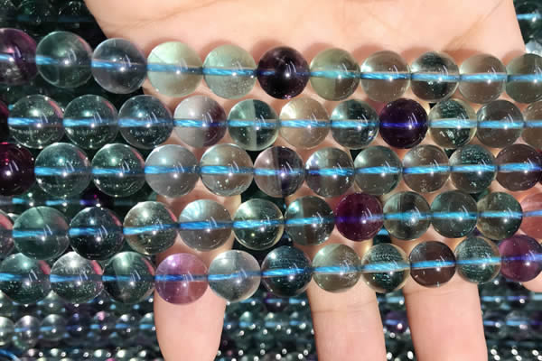 CFL1132 15.5 inches 10mm round fluorite gemstone beads wholesale