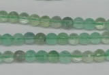 CFL115 15.5 inches 6mm faceted round green fluorite beads