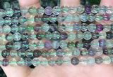 CFL1151 15.5 inches 6mm round fluorite gemstone beads