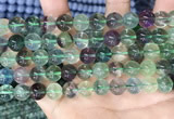 CFL1153 15.5 inches 10mm round fluorite gemstone beads