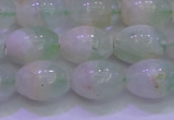 CFL1202 15.5 inches 10*14mm rice green fluorite gemstone beads