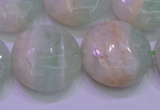 CFL1213 15.5 inches 20mm flat round green fluorite gemstone beads