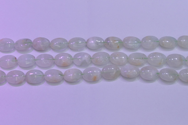 CFL1218 15.5 inches 12*16mm oval green fluorite gemstone beads