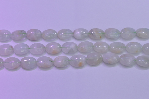 CFL1219 15.5 inches 13*18mm oval green fluorite gemstone beads