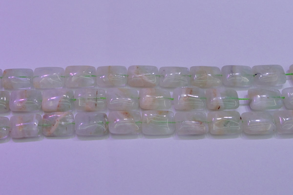 CFL1227 15.5 inches 15*20mm rectangle green fluorite gemstone beads