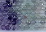 CFL1245 15 inches 3mm faceted round fluorite beads