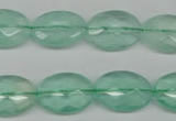 CFL126 15.5 inches 13*18mm faceted oval green fluorite beads