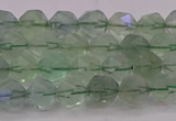 CFL1401 15.5 inches 6mm faceted nuggets green fluorite beads