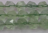 CFL1403 15.5 inches 10mm faceted nuggets green fluorite beads