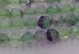 CFL1406 15.5 inches 6mm faceted nuggets fluorite gemstone beads