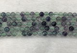 CFL1451 15.5 inches 6mm round fluorite beads wholesale