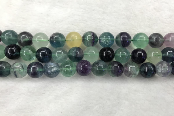 CFL1455 15.5 inches 14mm round fluorite beads wholesale