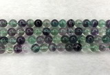 CFL1463 15.5 inches 10mm round A grade fluorite gemstone beads