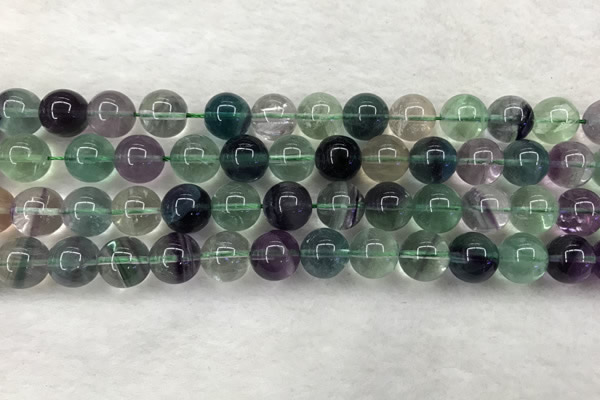 CFL1464 15.5 inches 12mm round A grade fluorite gemstone beads