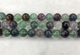 CFL1466 15.5 inches 16mm round A grade fluorite gemstone beads