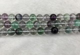 CFL1475 15.5 inches 13mm round AA grade fluorite gemstone beads