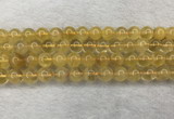 CFL1509 15.5 inches 10mm round yellow fluorite gemstone beads