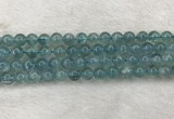 CFL1516 15.5 inches 8mm round blue fluorite gemstone beads