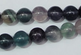 CFL152 15.5 inches 10mm round natural fluorite gemstone beads wholesale