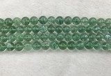 CFL1524 15.5 inches 10mm round green fluorite gemstone beads